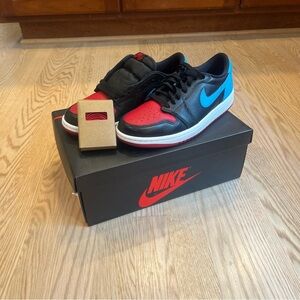 Size 7.5 women’s Jordan one low unc to Chicago deadstock(brand new) with box